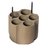 ADAPTER (BEIGE) FOR 6X50ml FALCON TUBES-32mmdia - min l.78mm max l. 125mm (Set of 2)