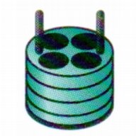 Adaptor 4 x 50 ml DIN standard tubes (green)