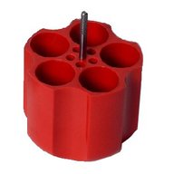 ADAPTERS (RED) FOR 5x50ML TUBES- 32mm dia -min length32mm max length125mm