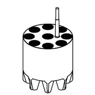 Adapter for 15 ml tubes, conical (Falcon type)